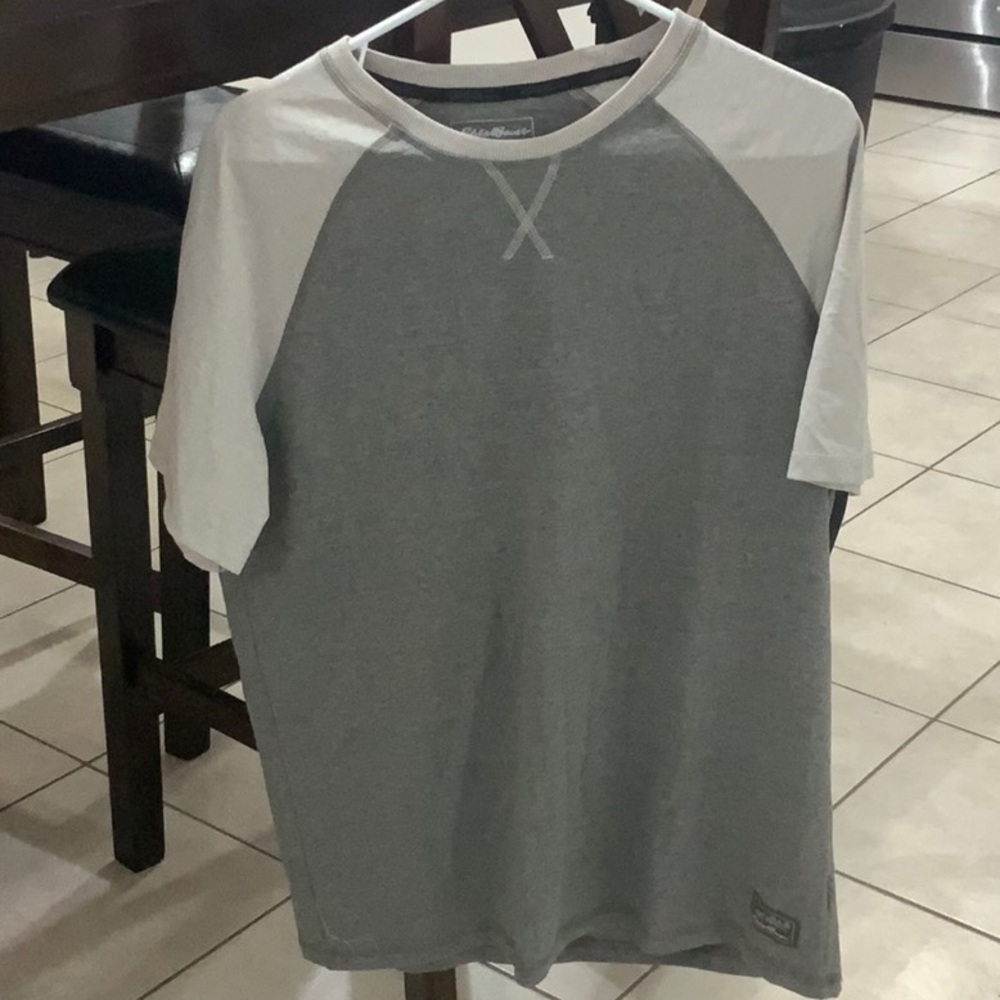 Short Sleeve T shirt 2 tone grey